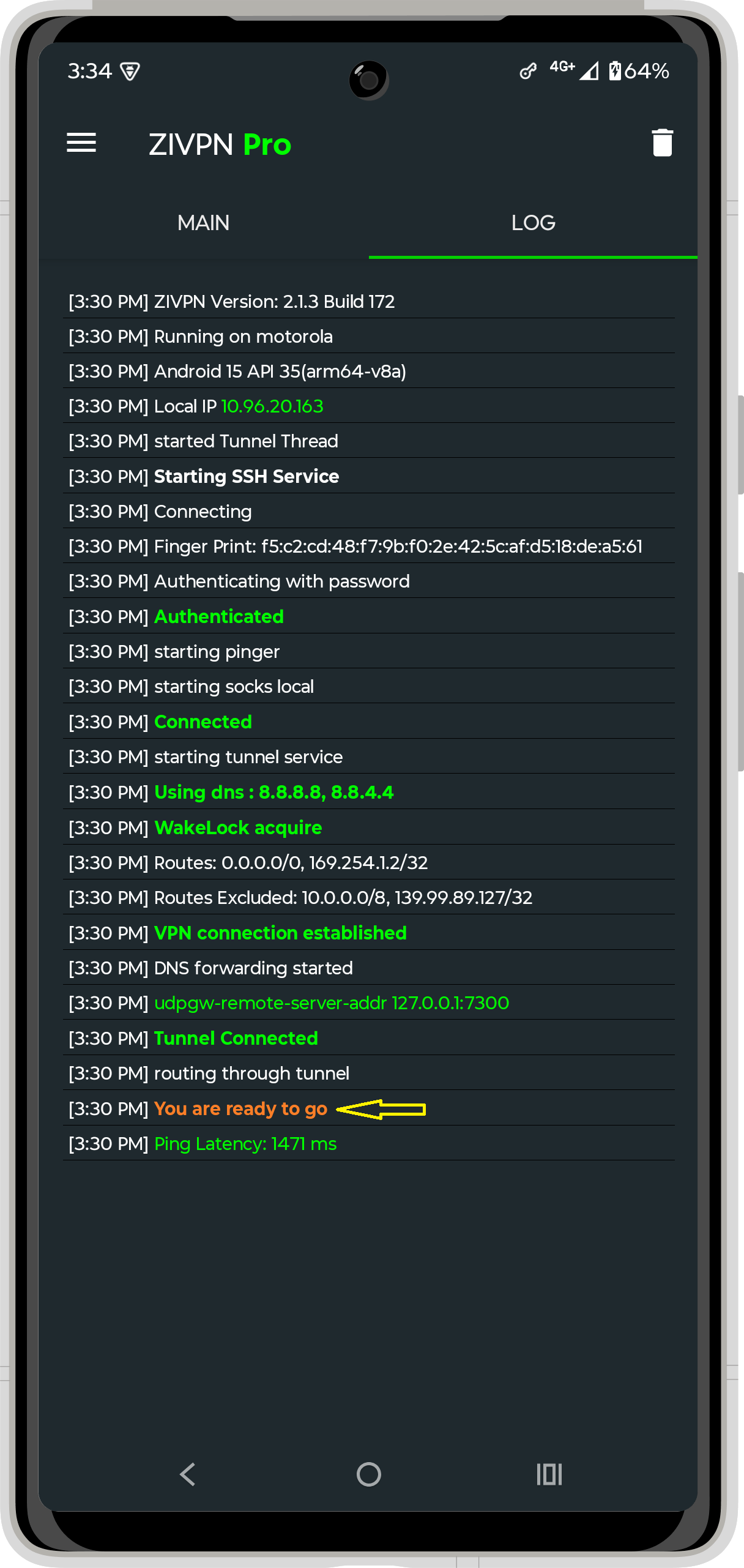 SSH Direct Setup Step 2